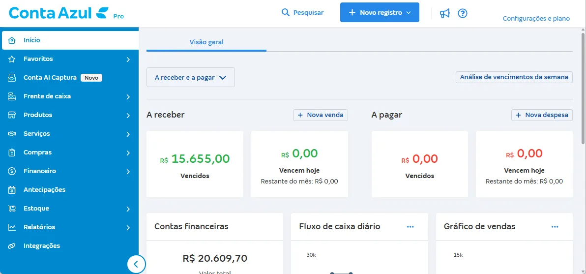 Integração do FinDrive com o Conta Azul